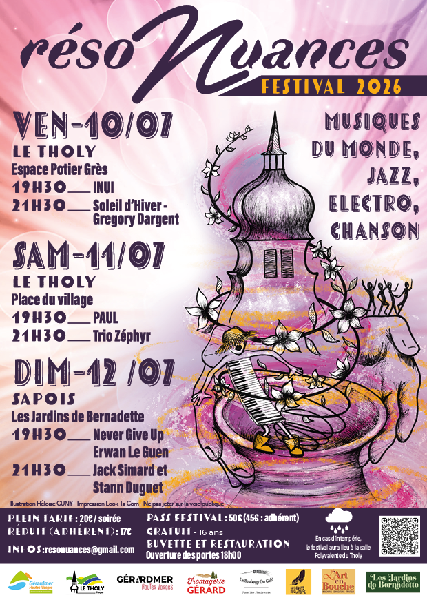 FESTIVAL RÉSONUANCES à LE THOLY et à SAPOIS